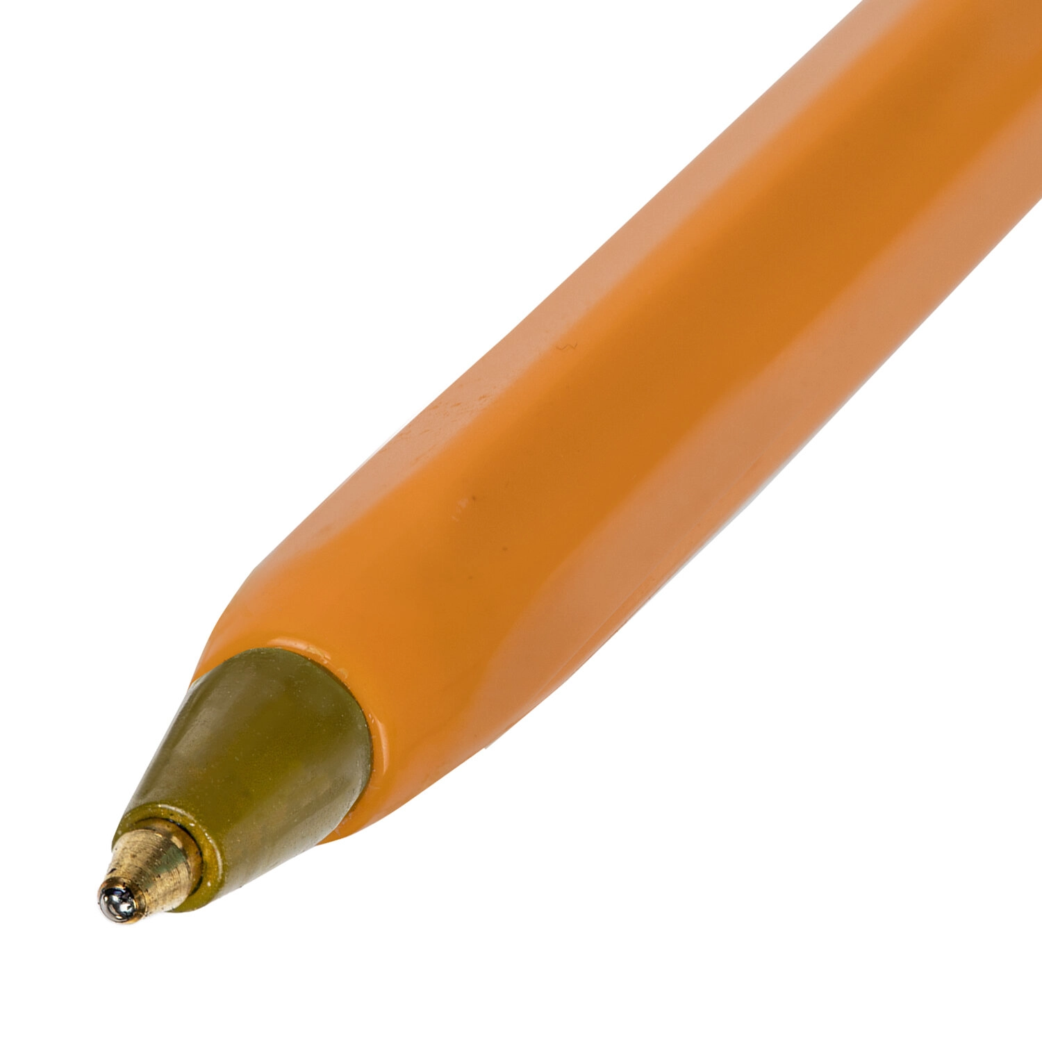 Ручка шариковая STAFF Basic Orange BP-01синяя, линия письма 1 мм