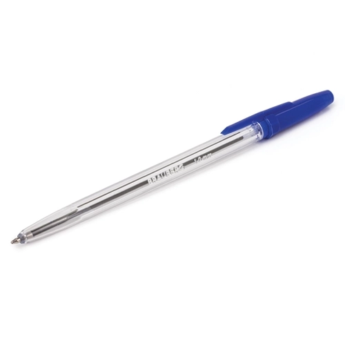 Ручка шариковая BRAUBERG Line, синяя, корпус прозрачный, узел 1 мм, линия письма 0,5 мм