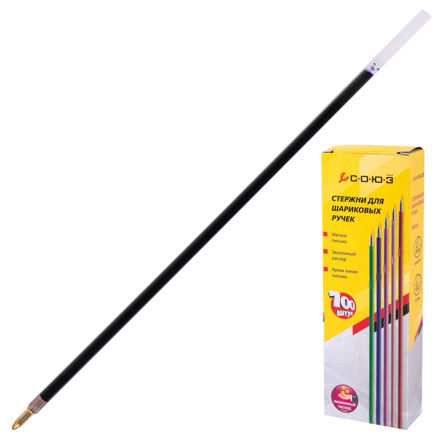 Стержень синий шариковый СОЮЗ 152мм, узел 1,2мм, линия 1мм