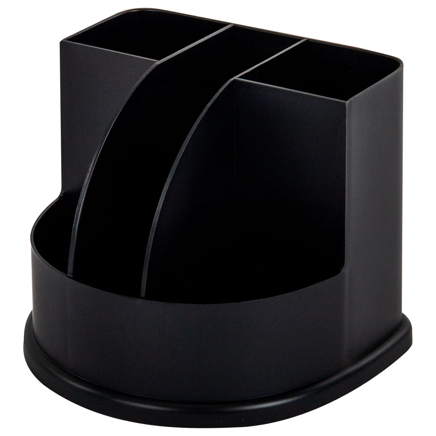 Подставка-органайзер BRAUBERG на 5 отделений 132 х 122 х 108 мм, черная