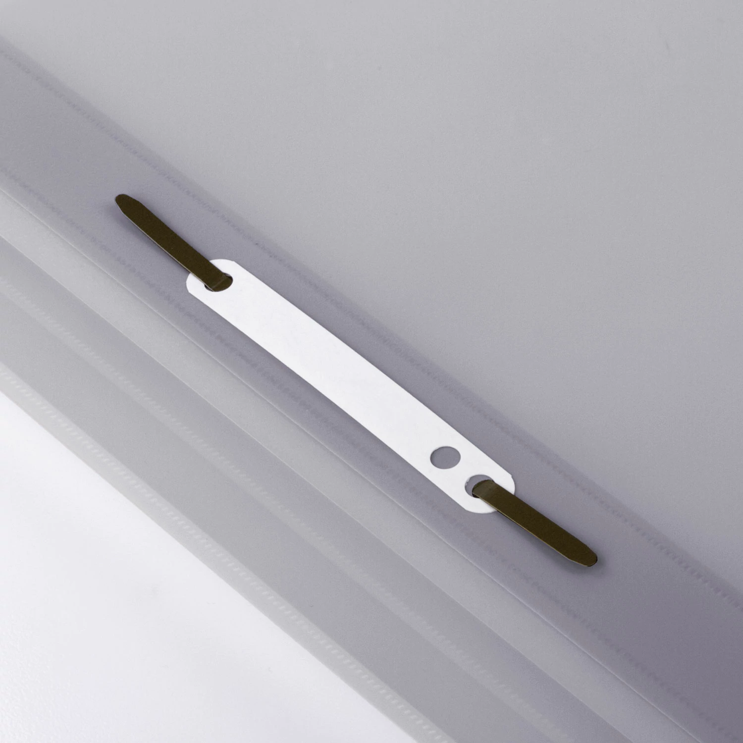 Скоросшиватель A4 пластиковый BRAUBERG, 130/180 мкм, серый