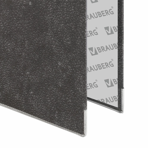 Папка-регистратор BRAUBERG, фактура стандарт, с мраморным покрытием, 75 мм, черный корешок