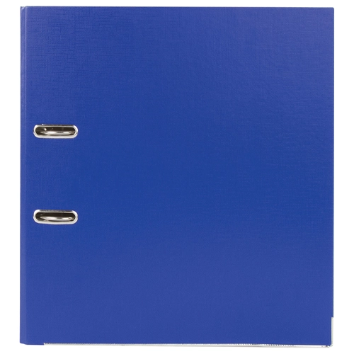 Папка-регистратор BRAUBERG c покрытием пластик, с уголком, 75 мм, ПРОЧНАЯ, синяя