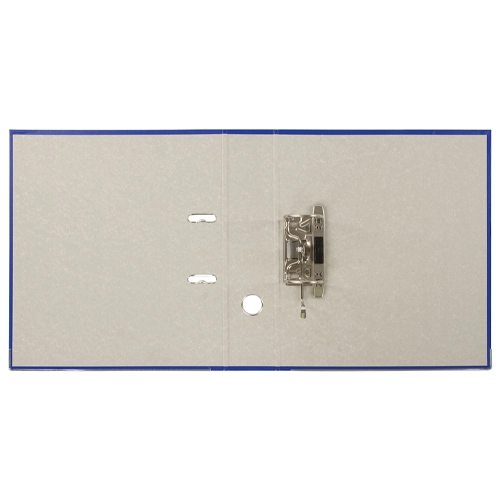 Папка-регистратор BRAUBERG c покрытием пластик, с уголком, 75 мм, ПРОЧНАЯ, синяя