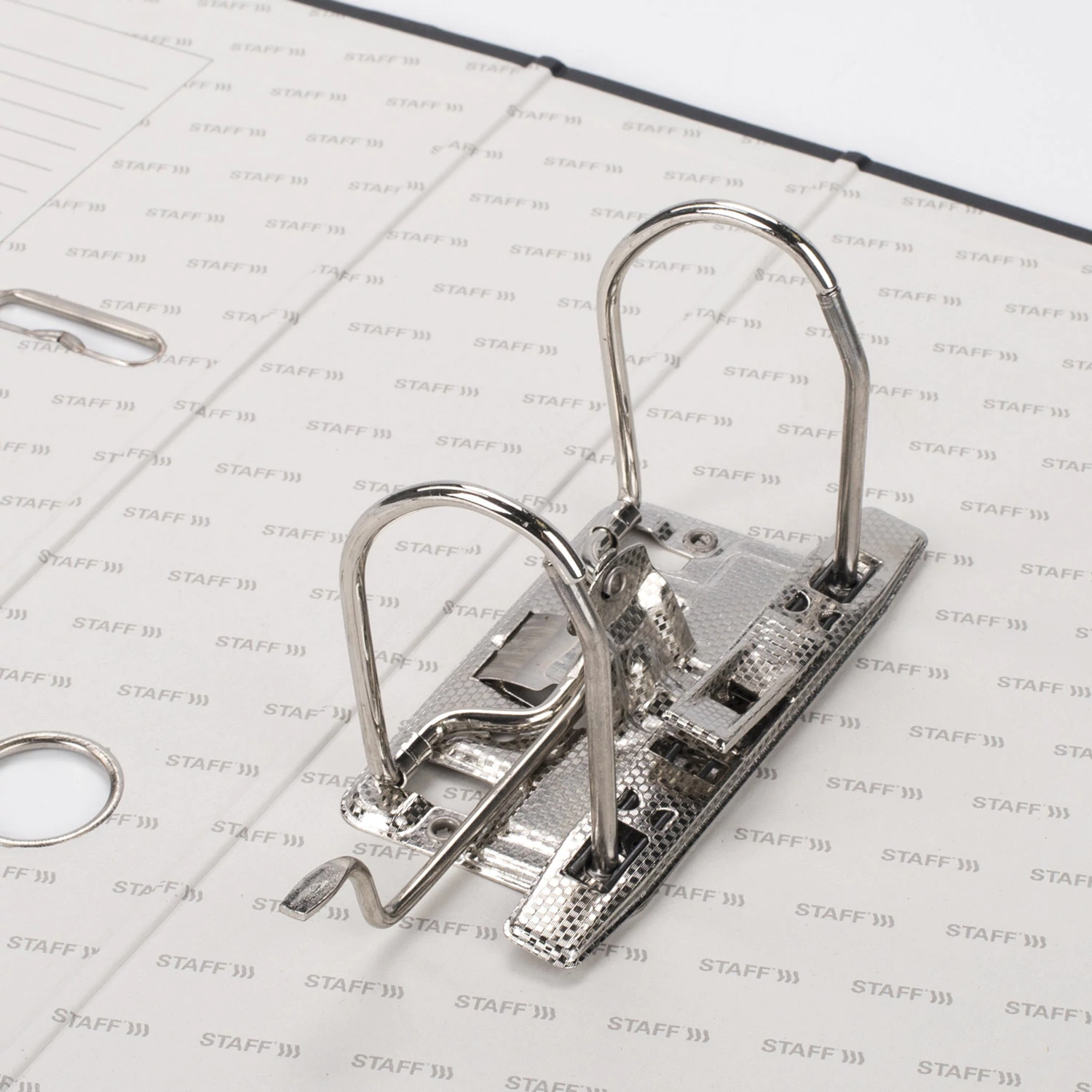 Папка-регистратор STAFF Manager с покрытием из ПВХ, 70 мм, без уголка, черная