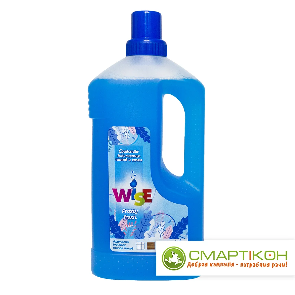 Средство для мытья полов и стен WISE Green fresh 1 л