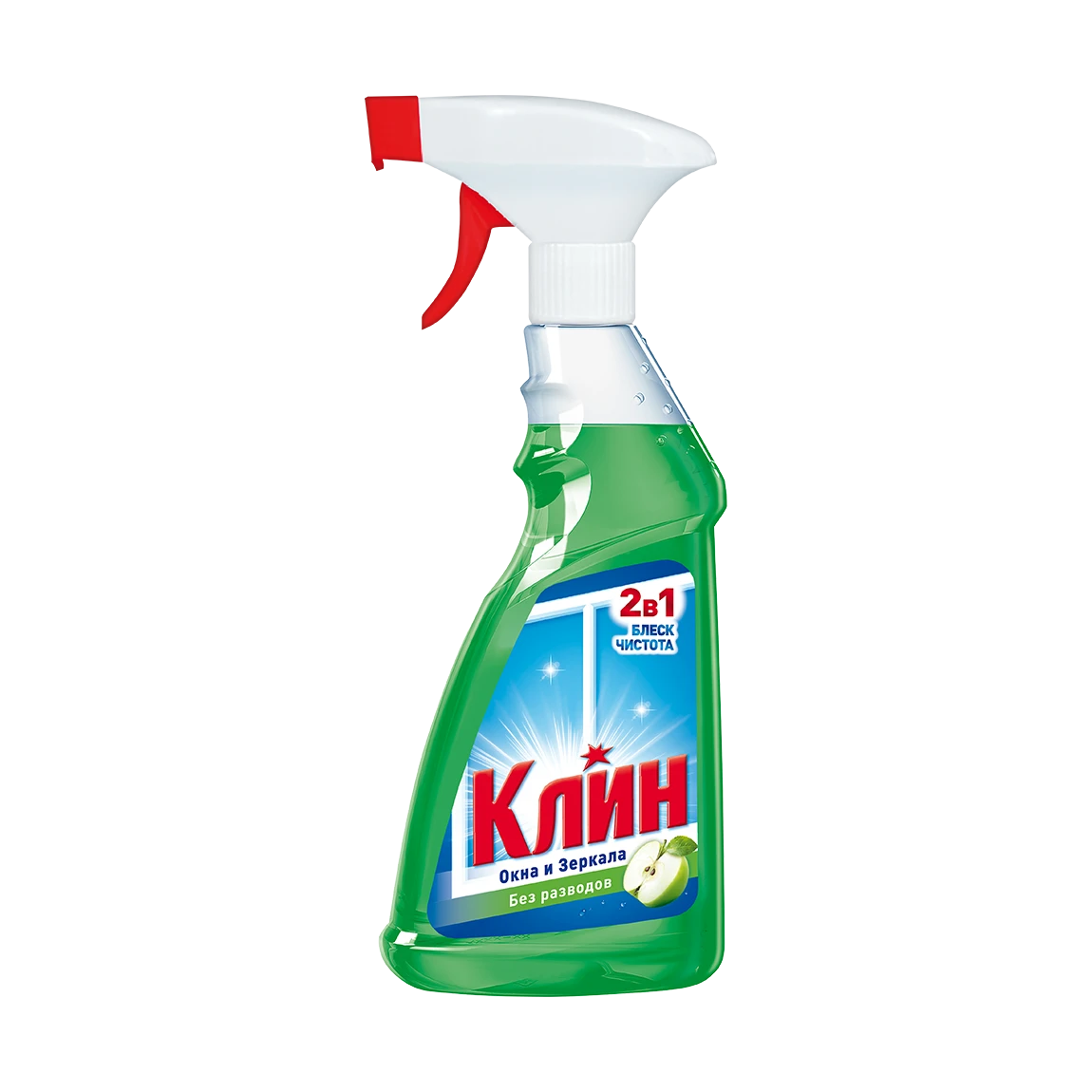 Средство для мытья окон и зеркал Клин (Clin) Яблоко 500 мл