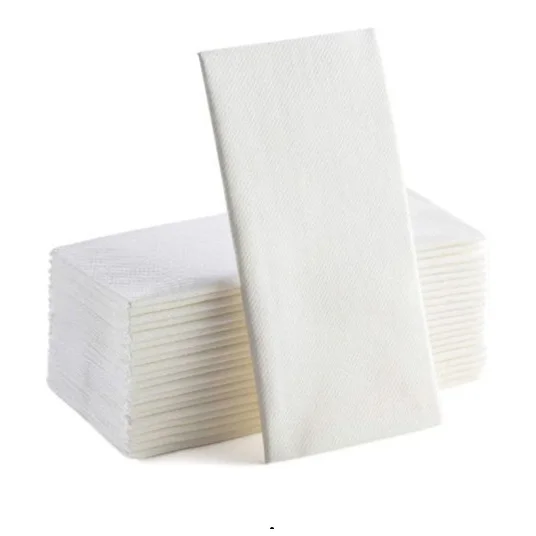 Салфетки бумажные двухслойные 33 х 33 см белые 200 л