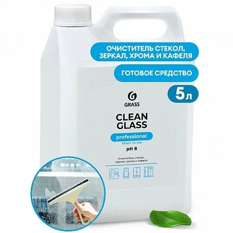 Средство для окон и стекол GRASS "CLEAN GLASS", 5 кг