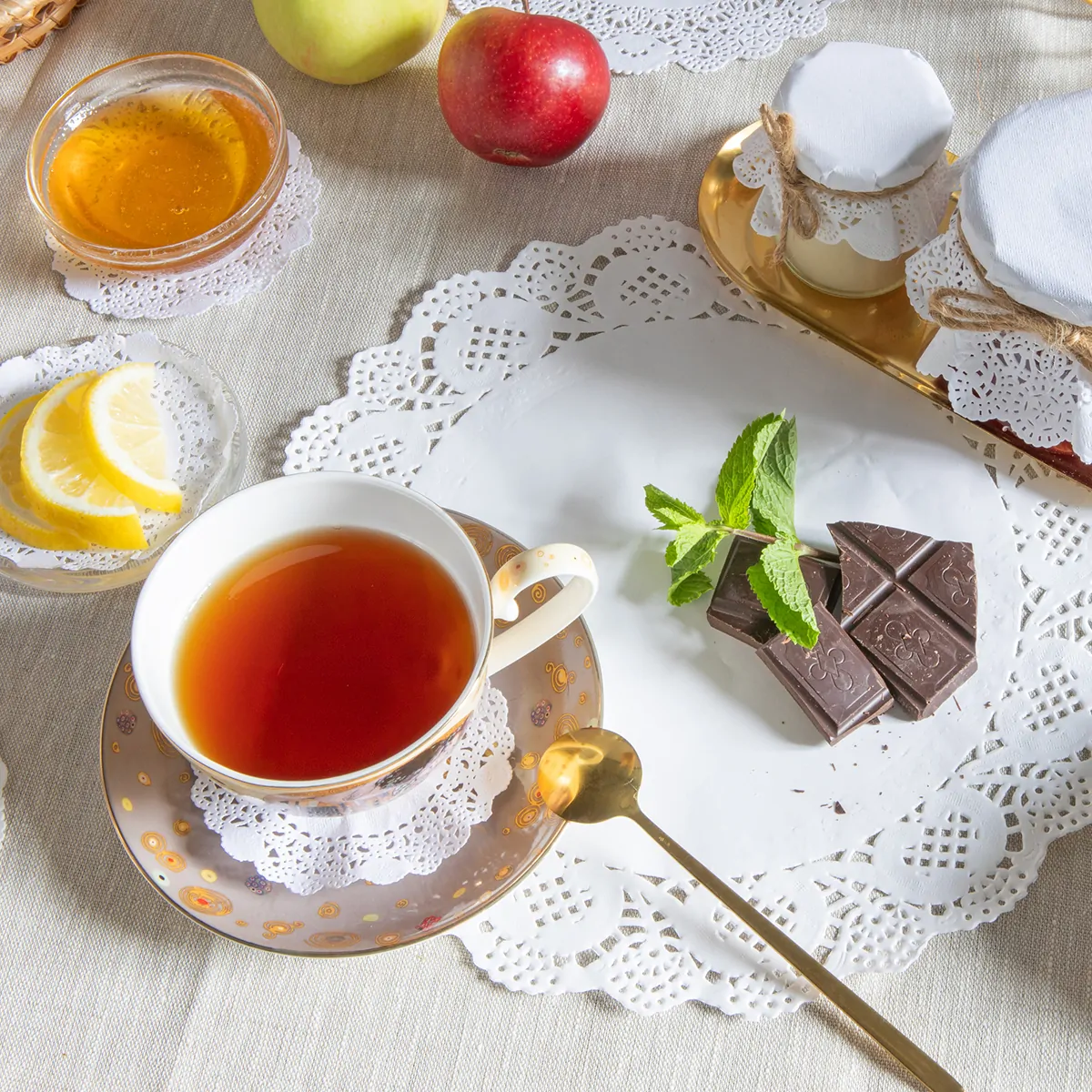 Ажурная салфетка сервировочная Aviora, круглая, диаметр 10 см, 250 шт