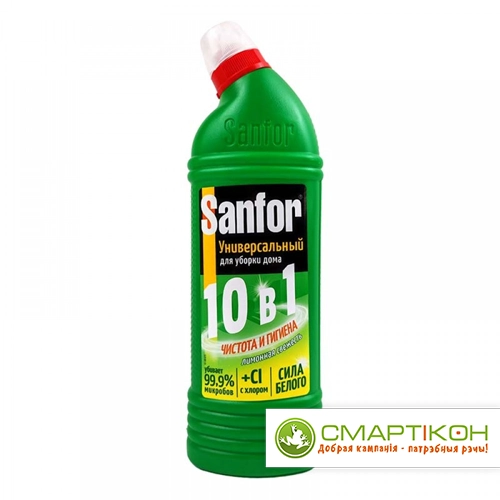Чистящее средство для сантехники Sanfor Универсал Лимонная свежесть 1 л
