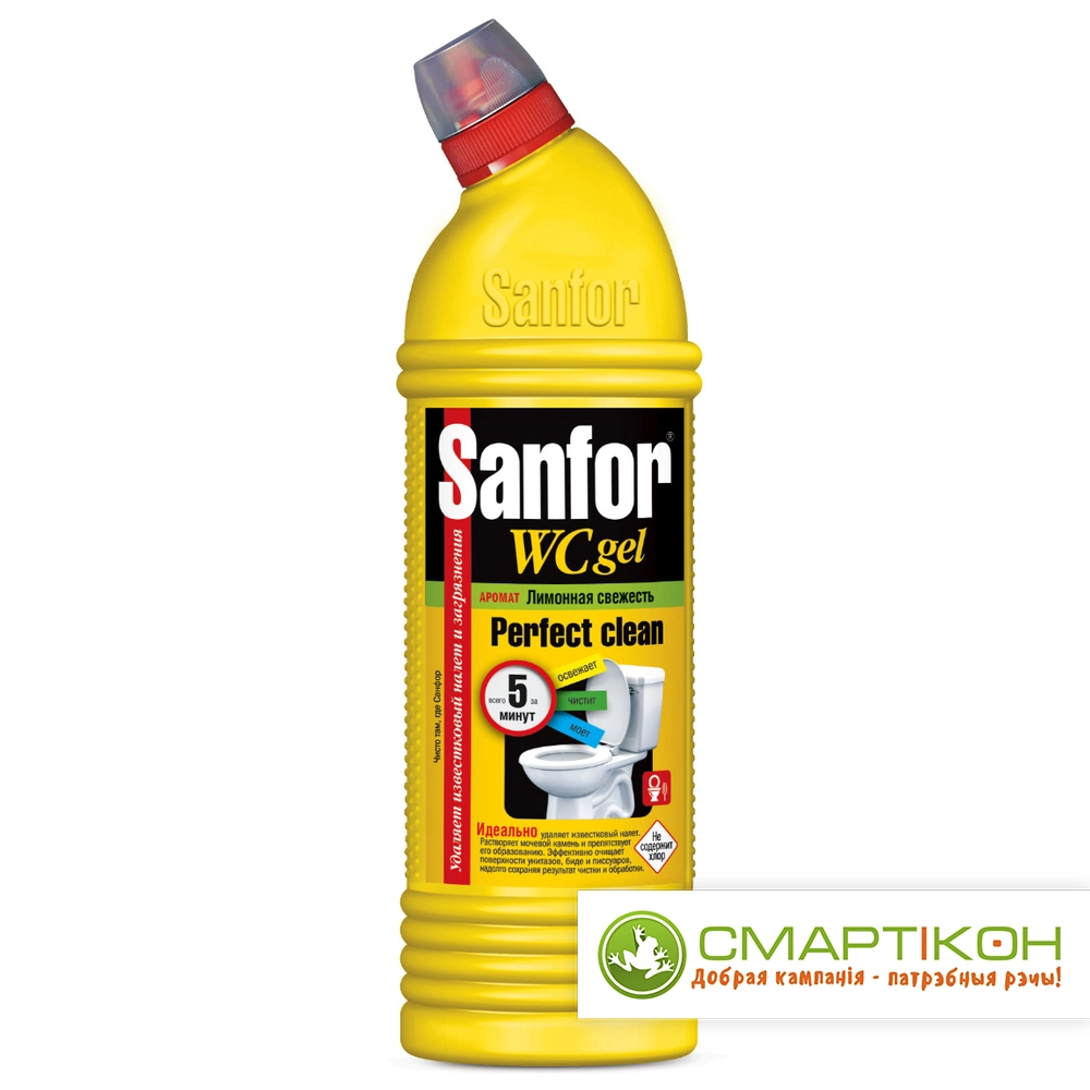Чистящее средство для сантехники Sanfor WC lemon fresh гель 1 л