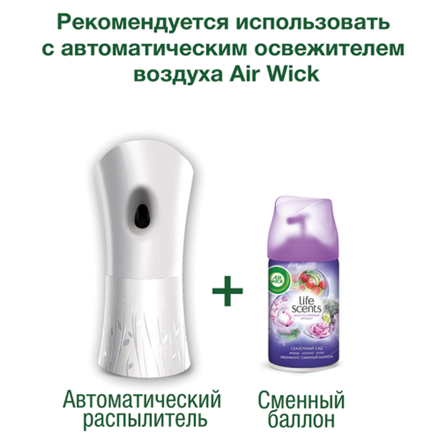 Сменный блок для освежителя воздуха Air Wick LifeScents Волшебный сад 250 мл