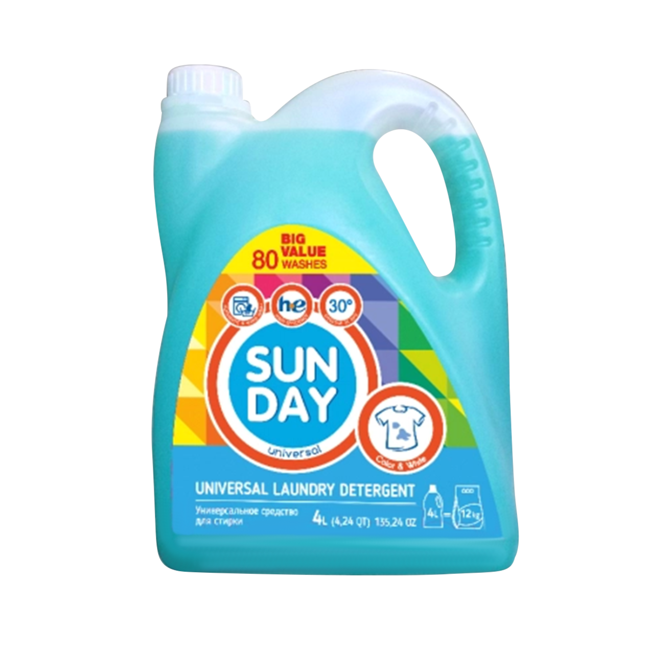 Средство для стирки Sunday универсальное 4 литра