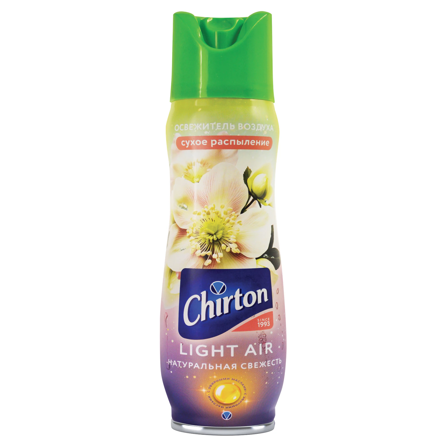 Освежитель воздуха аэрозол CHIRTON Light Air "Натуральная свежесть" сухое распыление, 300 мл