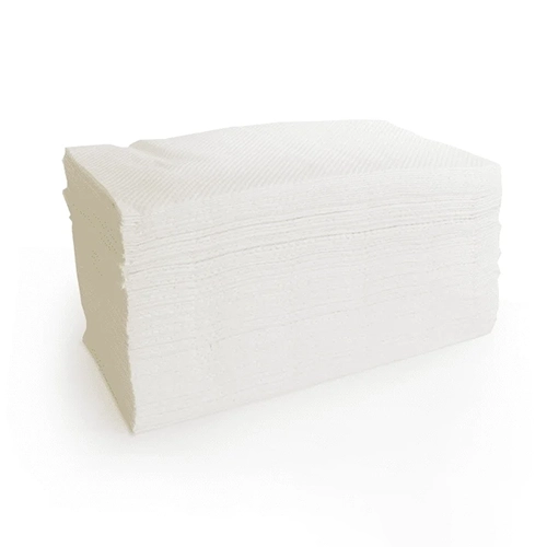 Бумажные полотенца Мякишко v-сложения однослойные 23х23 см целлюлоза