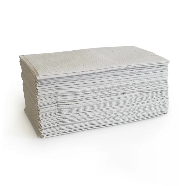 Бумажные полотенца Мякишко v-сложения однослойные 23х23 см макулатура