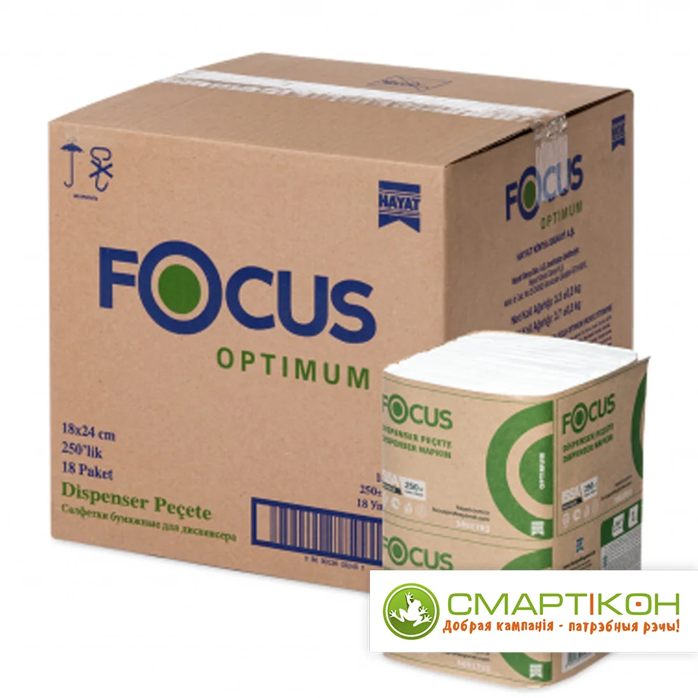 Диспенсерные салфетки Focus Optium 250 л