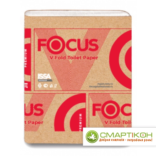 Бумага туалетная Focus Premium V FOLD 250х15
