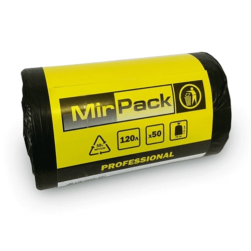 Мешки для мусора Mirpack ПВД Professional 120 л 12 мкм 50 шт