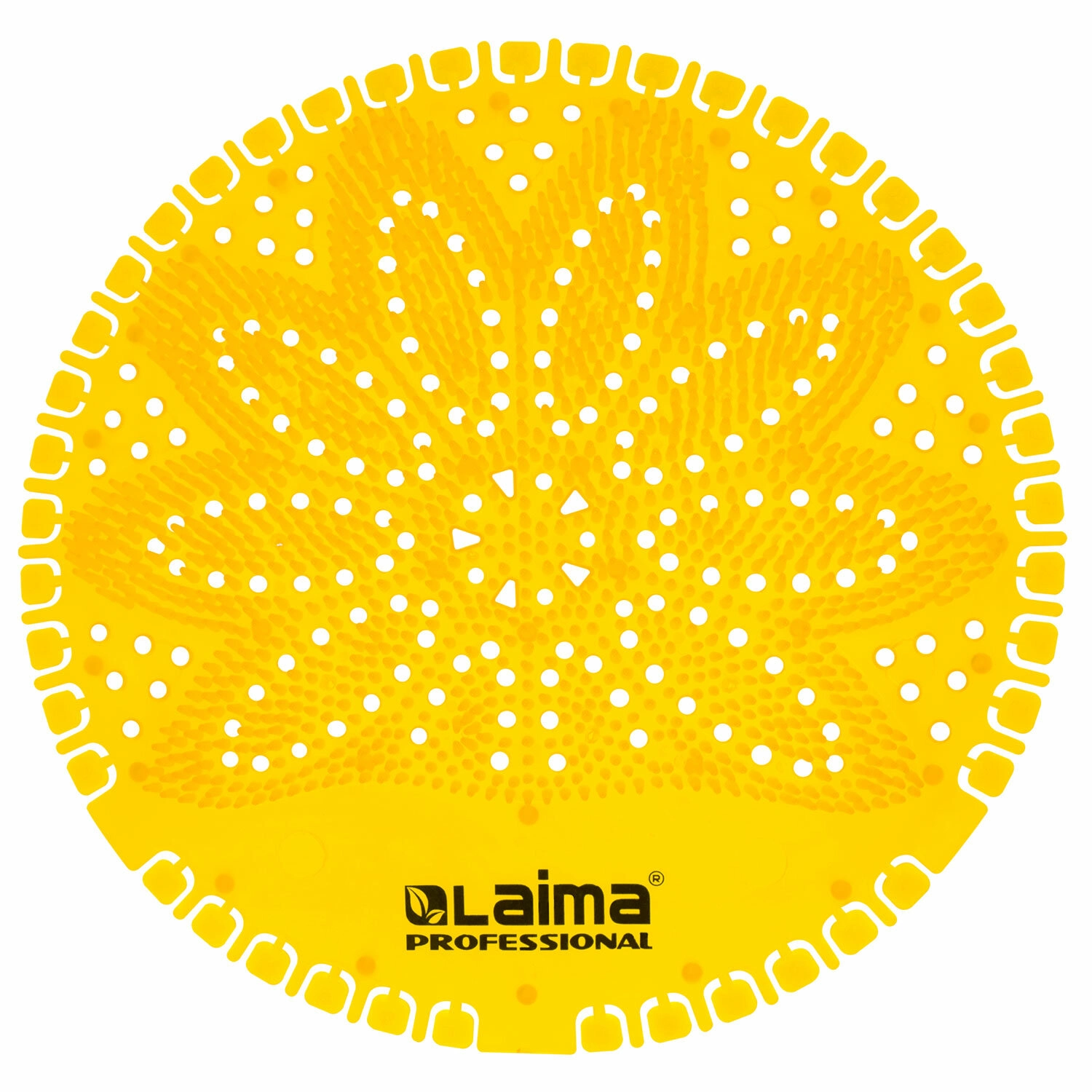 Дезодоратор коврик для писсуара LAIMA Professional, желтый, аромат Лимон, на 30 дней