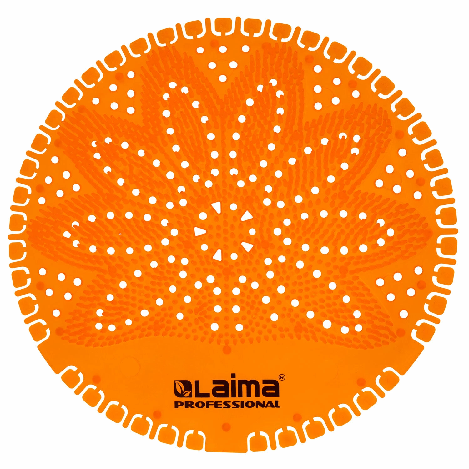 Дезодоратор коврик для писсуара LAIMA Professional, оранжевый, аромат Манго, на 30 дней