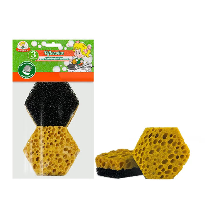 Губки для посуды и тефлоновых поверхностей "Teflonolux" 2 шт, MPU2667