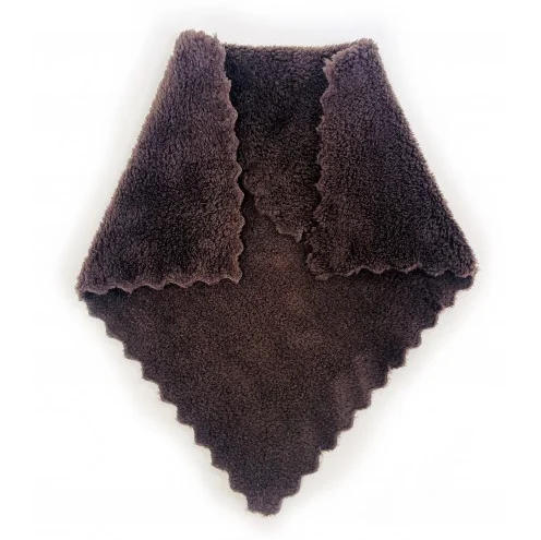 Салфетка из микрофибры 29 х 29 см 280 гр/м2 плюш шоколад, 1 шт