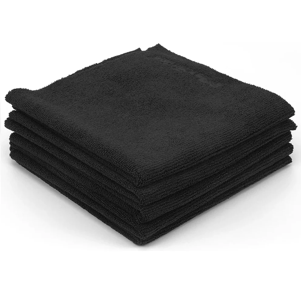 Тряпка из микрофибры 60 х 80 см СТАНДАРТ черная, 1 шт