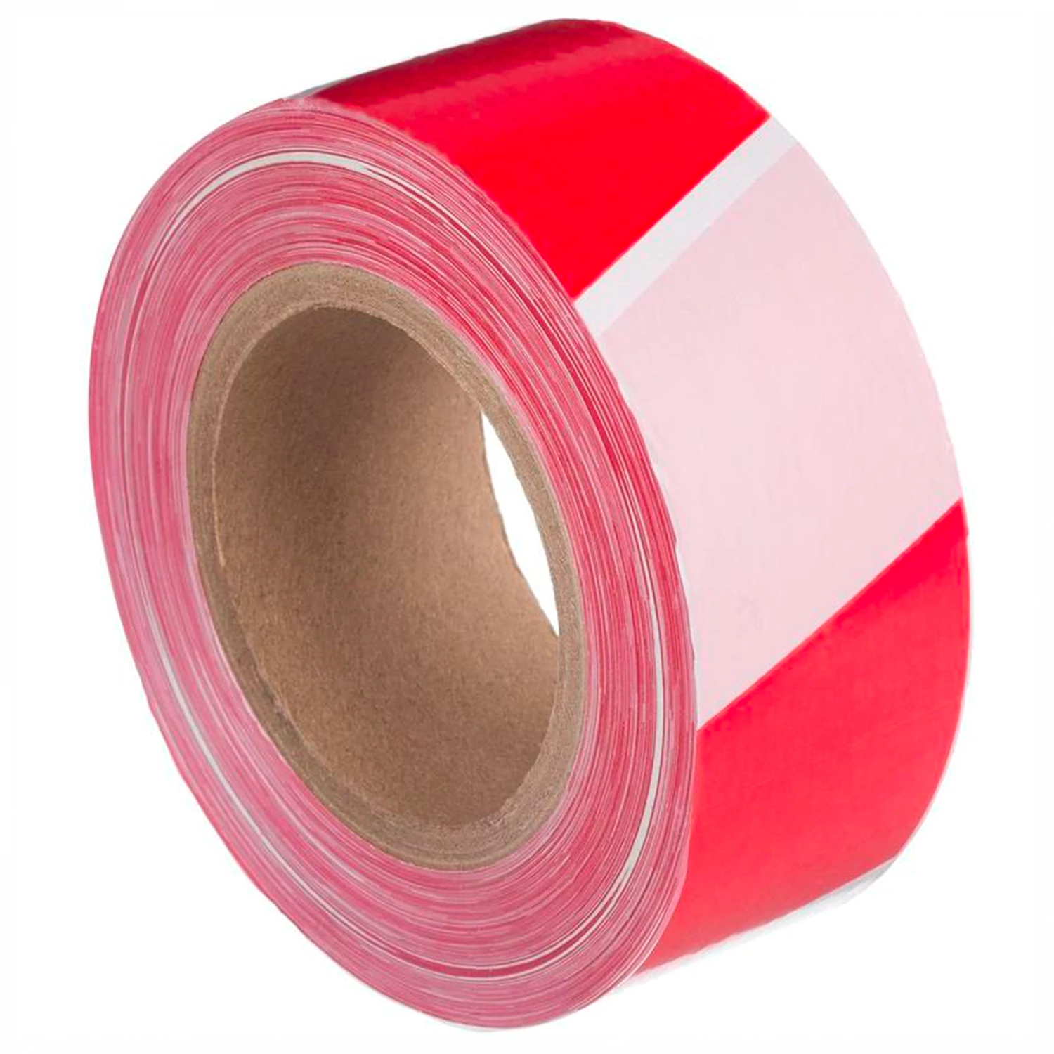 Лента оградительная сигнальная красно-белая 50 мм х 200 м, полиэтилен