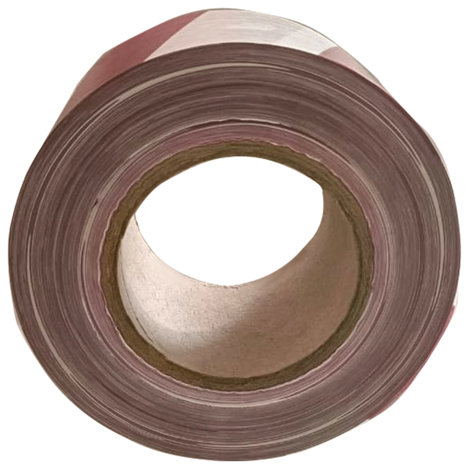 Лента оградительная сигнальная красно-белая 75 мм х 250 м, полиэтилен