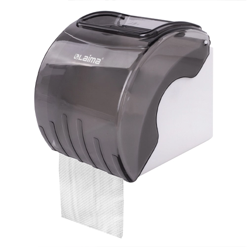 Диспенсер для бытовой туалетной бумаги LAIMA, тонированный серый