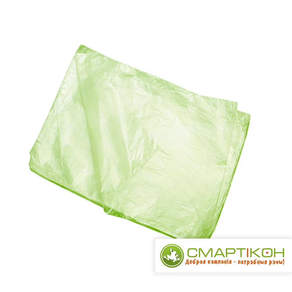 Пакеты полиэтиленовые зеленые 55 х 80 см 65 мкм 100 шт