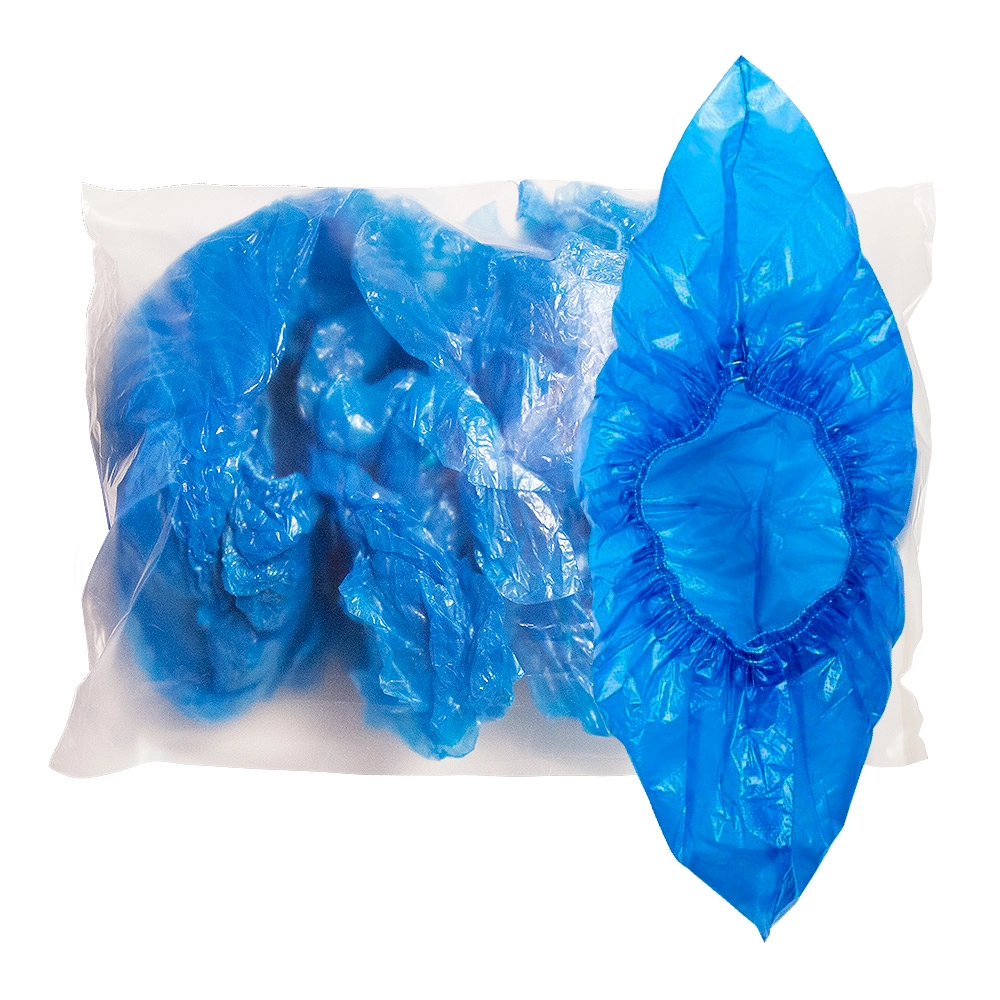 Бахилы полиэтиленовые А.Д.М., 2,6 гр., 40х15 см, голубые, 100 шт