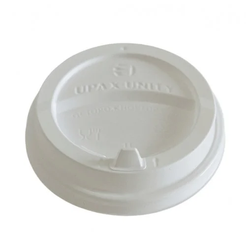 Крышка для стакана с питейником d 80 мм белая, 50 шт