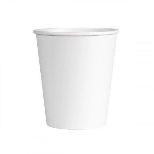 Стакан бумажный для горячих напитков 250 мл, двухслойный белый, 25 шт