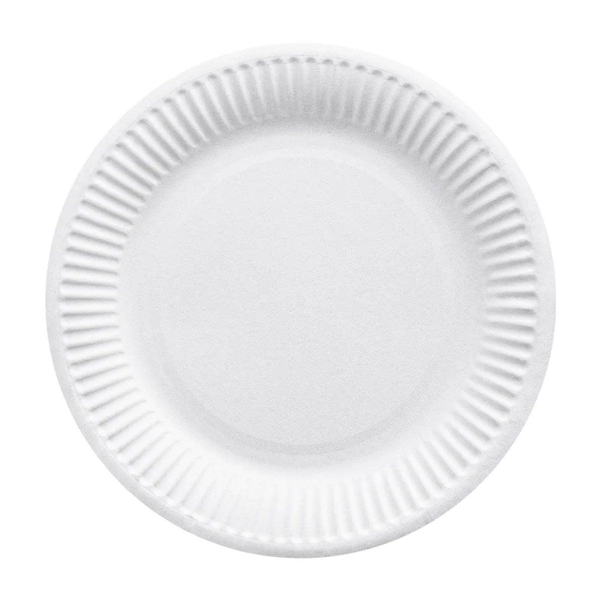 Тарелка круглая НЕПЛАСТИК, картон, белая, d230 мм, 50 шт