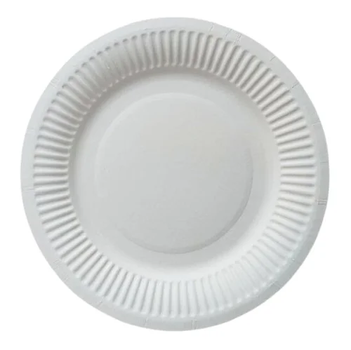 Тарелка бумажная белая 180 мм, 230 гр/м2, 100 шт