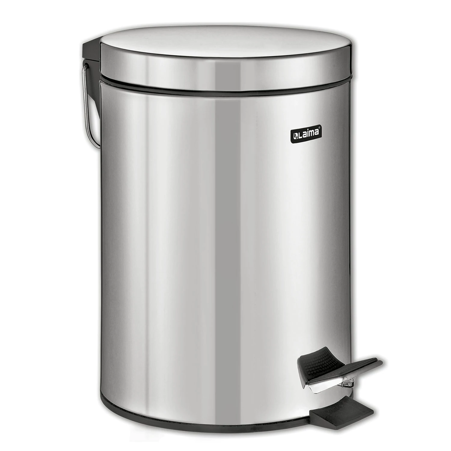 Ведро-контейнер  LAIMA с педалью зеркальное 12 л, нержавеющая сталь