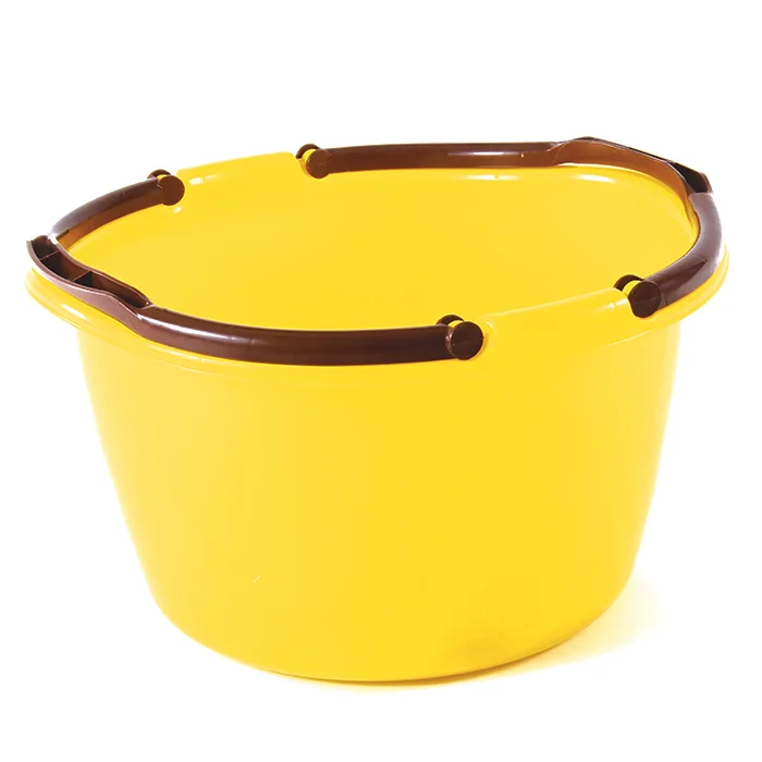 Таз желтый хозяйственный с ручками "Италия" 17 л